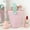 Pink#3, variant on Pencil Case Large Capacity Standing Stationery Bag Canvas Zipper Pen Holder Multi-Color Macaron Desk Organizer Portable Handle 7.1x3.5" Durable Polyester Stylish Workspace Storage