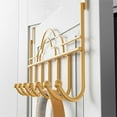 thumbnail image 6 of Over The Door Hanger Gold, Door Hanger Hook, Door Coat Hanger Organizer, Over Door Towel Rack for Bathroom, Back Door Hooks for Hanging Clothes Bags,1 Pack, 6 of 6