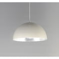 thumbnail image 5 of Hemisphere 1 - Light Gloss White And Aluminum White Modern - LED Aluminum Pendant Light, 5 of 5