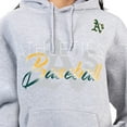 thumbnail image 3 of Women's G-III 4Her by Carl Banks Heather Gray Athletics Shadow Logo Graphic Pullover Hoodie, 3 of 3