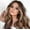 Brown, variant on Komiseup Wig Woman Brown Gradient Long Curly Hair Rose Net
