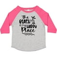 thumbnail image 3 of Inktastic Spring Break the Beach is My Happy Place Boys or Girls Toddler T-Shirt, 3 of 5
