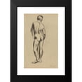 thumbnail image 2 of Karl Wiener 13x18 Black Modern Framed Museum Art Print Titled - Standing Male Act II, 2 of 5