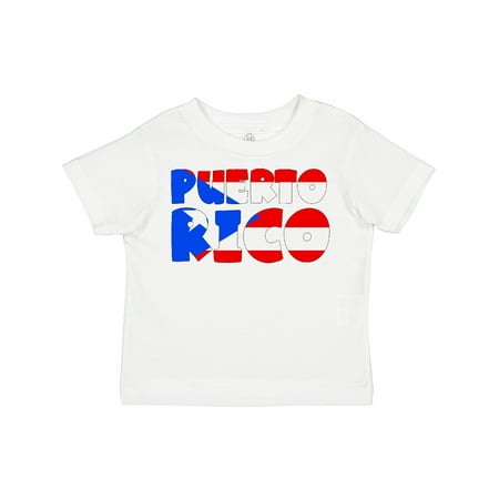 

Inktastic Puerto Rico Flag in Text Gift Toddler Boy or Toddler Girl T-Shirt