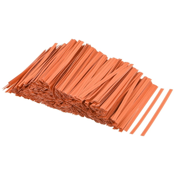 Uxcell Twist Ties 3.54" Paper Closure Tie for Tying Bread, Candy