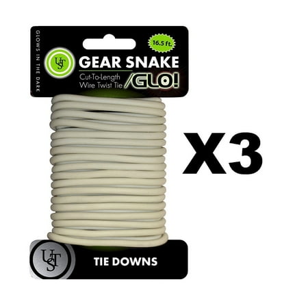 Gear Snake Glo Bendable Wire Twisty Tie 3 Pack Cut To Length Bendable Wire Twisty Tie 3 Pack Cut To Length Twist Material By Ultimate Survival Technologies