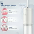 thumbnail image 4 of Sejoy Cordless Water Flosser Portable Oral Irrigator Rechargeable Collapsible Travel Teeth Cleaner IPX7 Waterproof, White, 4 of 6