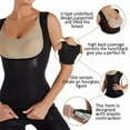 thumbnail image 4 of Womens' Sauna Suit Sleeveless Sweat Vest Workout Waist Body Shaper Sweat Tank Top S/M, 4 of 9