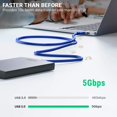 thumbnail image 3 of Cable USB macho A a Micro B de 1 m, 5 Gbps de alta velocidad, 3 of 5