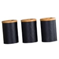 thumbnail image 2 of perfk Kitchen Canister Set Coffee Tea Sugar Container Decorative Canisters Multipurpose Airtight Food Storage Jars for Cookie Flour black, 2 of 9