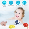 thumbnail image 2 of Bocaoying 4 Pack Bath Toy, Cute Animal Clockwork Bathtub Swimming Pool Toy, Floating Wind Up Baby Bath Toys for Toddlers 1-3, Boys and Girls(Penguin), 2 of 7