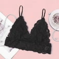 thumbnail image 5 of Penkiiy Women Bras Woman's Comfortable Lace Breathable Bra Underwear No Rims Black Bras, 5 of 8