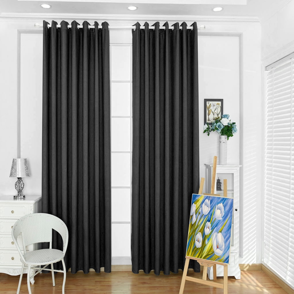 LANGRIA Blackout Curtains Set with 2 Decorative Tie-Backs, Insulating