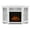 White, variant on Real Flame Lynette Corner Fireplace TV Stand in White