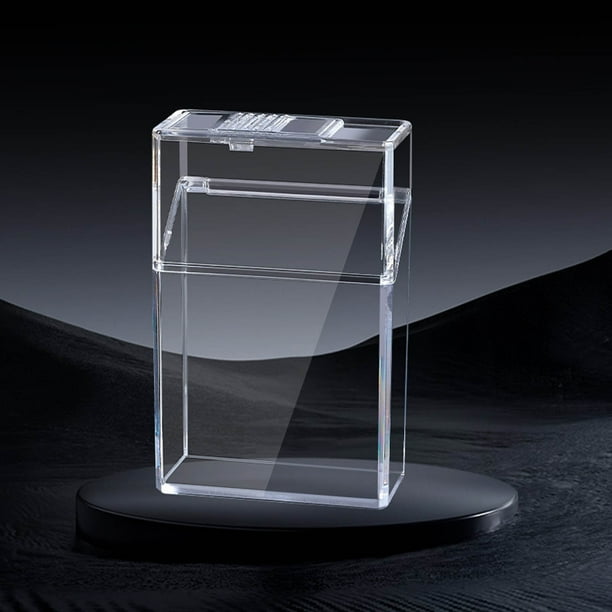 hard shell cigarette case 3 Pcs Clear Plastic Cigarette Case - Transparent Hard Shell Portable  Storage Box for Men - Universal Smokeless Holder with Pressure Seal -  Travel Outdoor Personalized Gift