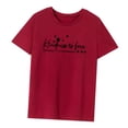 thumbnail image 4 of Camiseta de mujer con cuello redondo, camiseta básica transpirable para senderismo y acampada M, 4 of 7