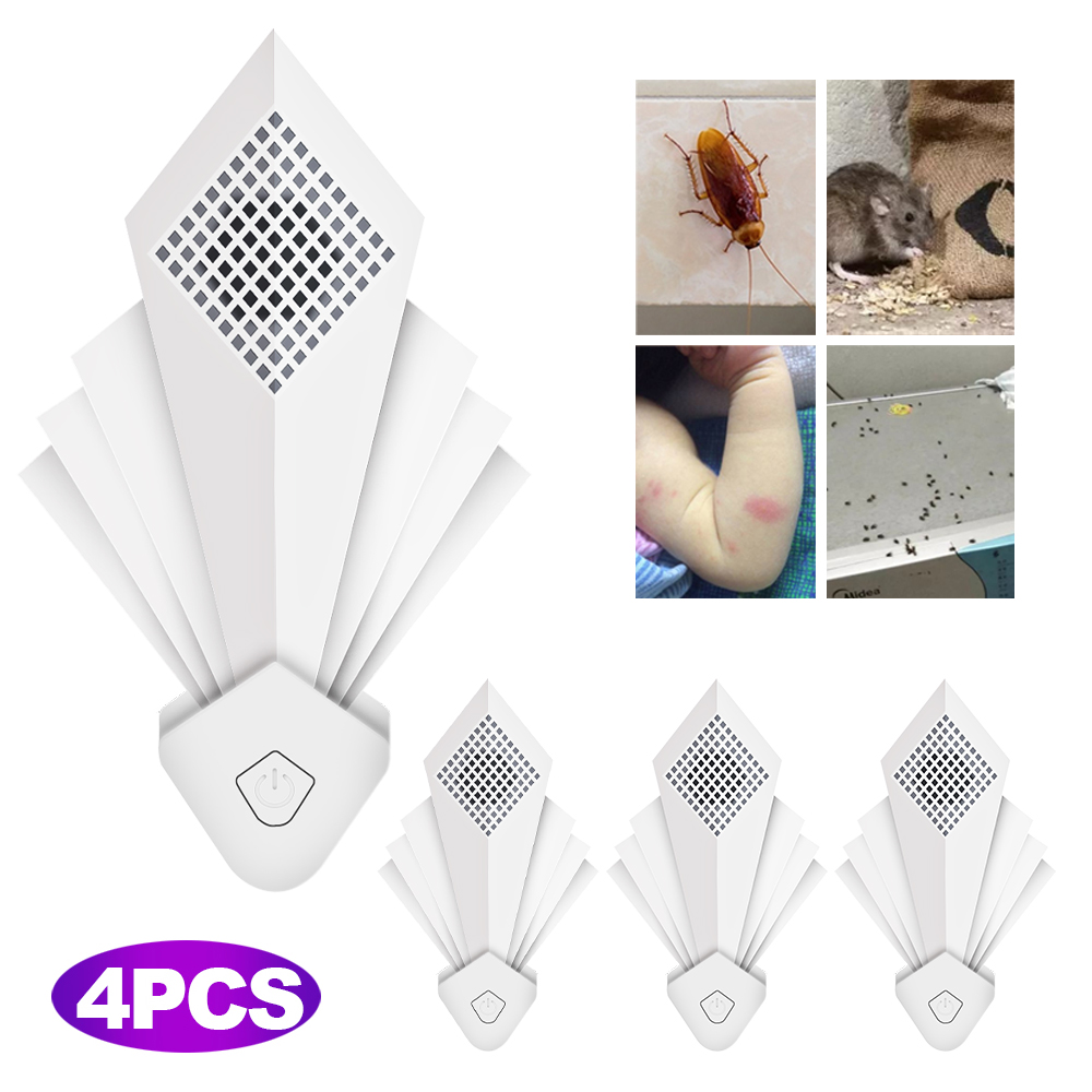 2022 NEW Ultrasonic Pest Repeller, 4 Packs Electronic Plug in Indoor