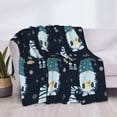 thumbnail image 3 of Fuzoiu Gnome and Snowflakes Print Flannel Blanket,Throw Blanket,Flannel Home Decor,Fleece Bed Blankets,Cozy Soft Blanket for Bed, Sofa, Camping, and Travel-80"x60", 3 of 6