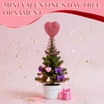 thumbnail image 4 of 6.3-Inch Valentine's Day Tree Top Decoration, Sparkly Heart-Shaped Design, Suitable For Valentine's Day Party And Home Decor, 4 of 6