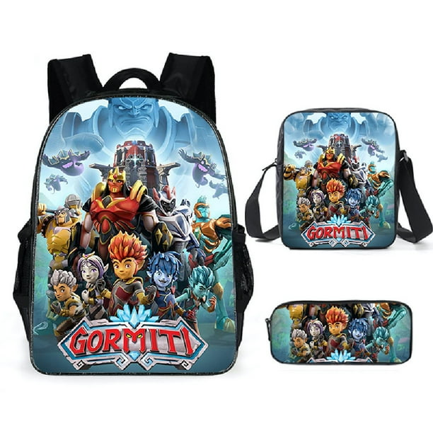 Set de mochilas escolares Gormities, de poliéster, Anime School