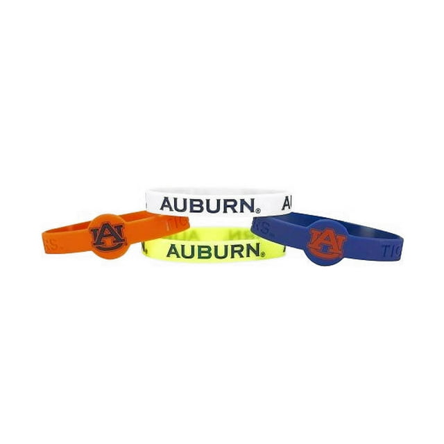 NCAA Auburn Tigers Bracelets en Silicone - Lot de 4