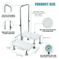 thumbnail image 2 of Baellsa Heavy Duty 2-Step Bedside Step Stool, Portable Foot Stool for Adults & Seniors with High Beds, 2 of 9