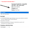 thumbnail image 2 of Front Inner Tie Rod End - Compatible with 2006 - 2007 Jeep Liberty, 2 of 2