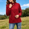 thumbnail image 2 of TTJ Stand Collar Thin Zip Up Outdoor Jacket For Women, Lightweight Wind Resistant Long Sleeve Casual Windbreaker, Breathable Compact Daily Walking Camping Outer Layer Red XL, 2 of 9