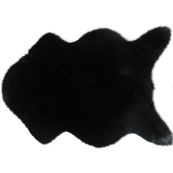 Fluffy Faux Sheepskin Rug, Shaggy Floor Carpet, Mat for Bedrooms, Living Room (Purple, 40 * 60cm)