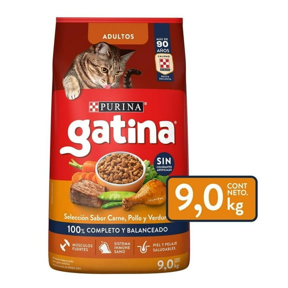 Croquetas para Gato Gatina Original Adulto pollo 9kg