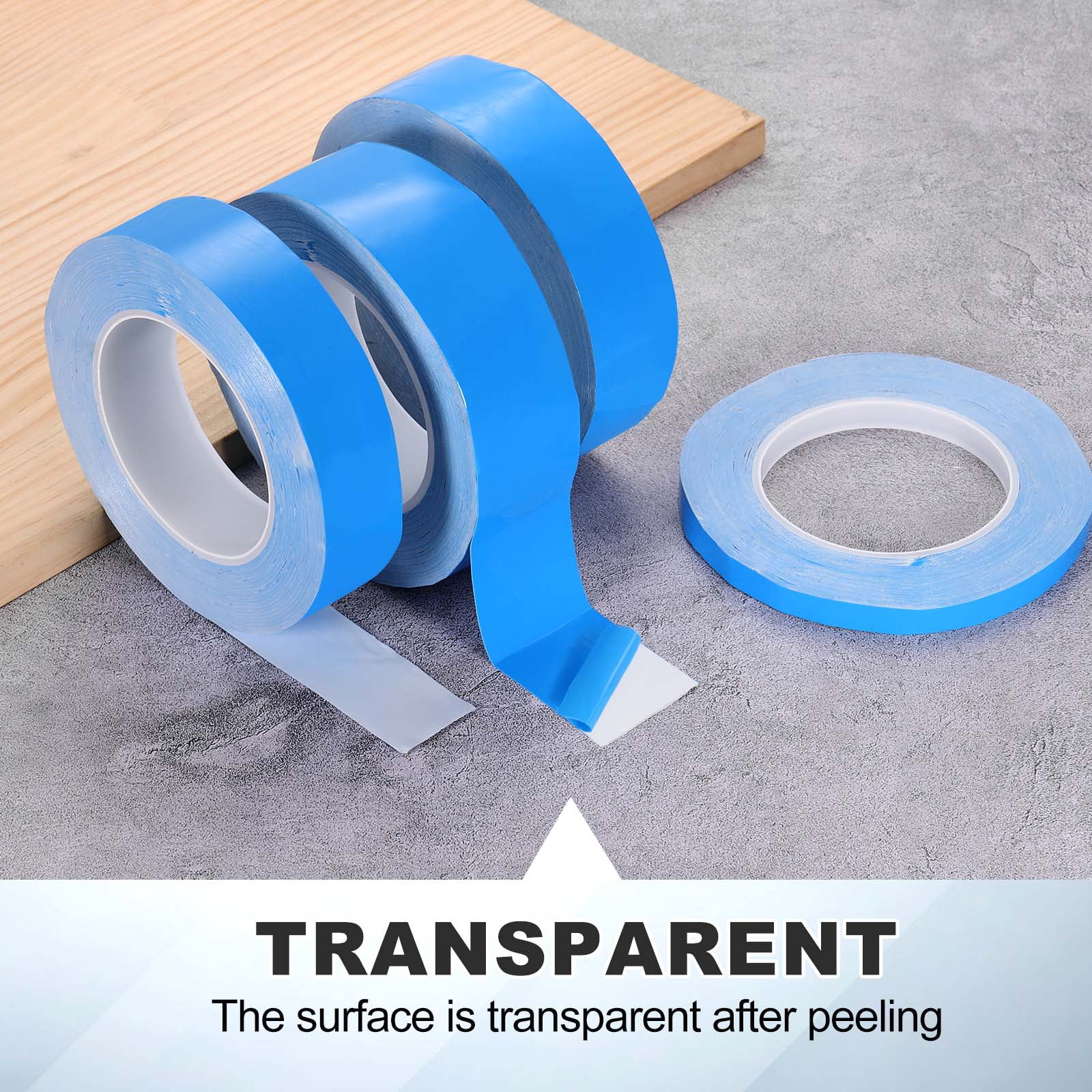 Thermal Adhesive Tape, 25m x 60mm x 0.25mm Double Sided Thermal Tapes Conductive Tape Electrically Insulated for Coolers LED Strips Heat Sink Computer CPU GPU, Blue