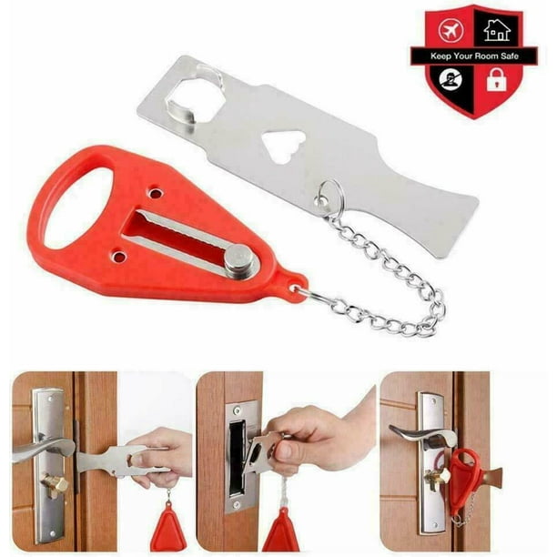Portable Travel Security Safety Door Lock for Hotel Room, Unbranded