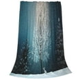 thumbnail image 2 of Bingfone Winter Rabbit Print Flannel Fleece Blanket Throw Blanket For Bed,Sofa,Couch,Travel,Camping(80"X60"), 2 of 9