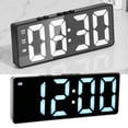 thumbnail image 4 of Electric Alarm Clocks, Modern Style 6.7inch Screen Temperature Display Multifunction Digital LED Mirror Clock For Home, 4 of 8