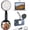Black, variant on Selfie Light for - Portable Ring LED Fill Light 360? with 5 Light Modes, for Selfies, Makeup, Vlogs, & Videos (White)