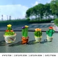 thumbnail image 1 of Juego de 4 cactus transparentes hechos a mano hermosos cactus suculentos para fiestas, bodas, spa, hogar, decoración de coche, regalos TUNC Sencillez, 1 of 5