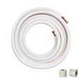 thumbnail image 1 of VEVOR 50FT Mini Split Line Set, 3/8" & 5/8" O.D Copper Pipes Tubing and Triple-Layer Insulation, for Mini Split Air Conditioning Refrigerant, 1 of 9