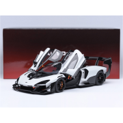 McLaren Senna GTR Silica White with Black Top 1/18 Model Car by Autoart