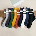 thumbnail image 4 of Men's Autumn Winter Mid-Calf Socks, Random Color, Anti-Odor, Sweat Absorbing, Breathable Comfortable Couple Sports Socks, Multiple Pack Options, 4 of 10