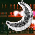thumbnail image 5 of Disco Ball Moon Shape Hanging Mirror Ball with Chain Bar Ktv Dj Club Stage Birthday Party Disco Ball, 5 of 5
