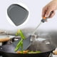 thumbnail image 4 of Pala para sartén con mango de acero inoxidable para cocinar de forma segura y girar fácilmente, juego de espátulas de silicona antiadherentes para utensilios duraderos, 4 of 8