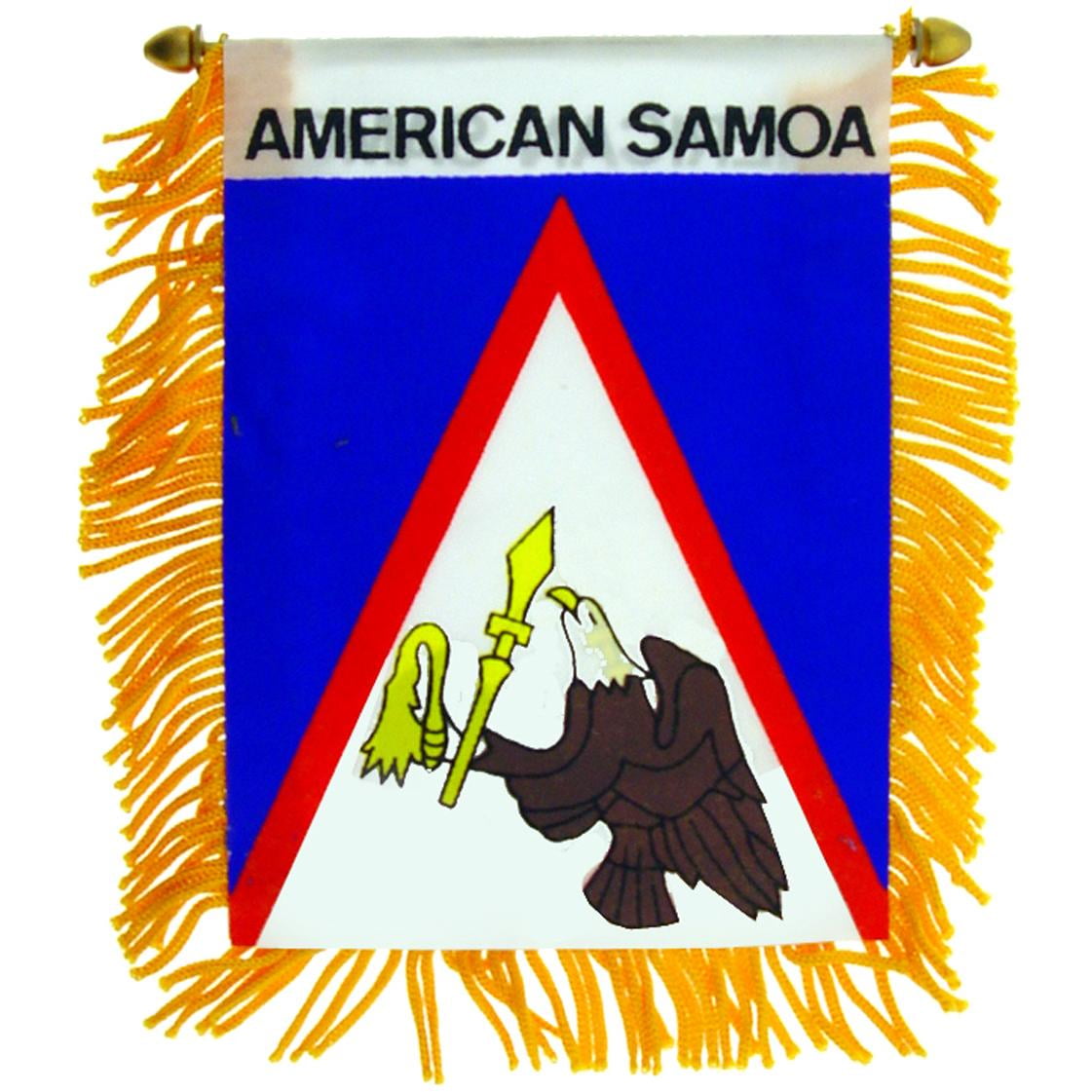 Wholesale Combo Set American Samoa 3x5 3’x5’ Flag and 3"x4" Decal 