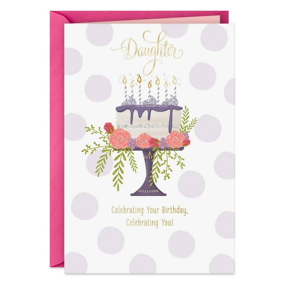 Hallmark Sentimental Studios A Hmk Co. Birthday Card - Daughter Bday Cake
