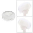 thumbnail image 5 of Diadema de Elástico, Bandas Gruesas para El Pelo, Calentador de Oídos para Mujeres, Deportes de Ejercicio de Invierno , Blanco Salvador Dali Diademas calentadoras de orejas de piel, 5 of 5