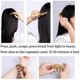 thumbnail image 4 of Peine de madera natural con dientes anchos para masaje del cuero cabelludo, peine de madera para hombres y mujeres, 4 of 5