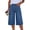 Blue, variant on EMMIOL Women's High Waisted Baggy Denim Bermuda Shorts - Y2K Wide Leg Casual Trendy Streetwear Summer Shorts