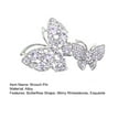 thumbnail image 7 of Eoperou Women Elegant Butterflies Shape Brooch Shiny Rhinestones Inlaid Pin Suit Collar Shawl Cardigan Badge Jewelry Accessories, 7 of 7