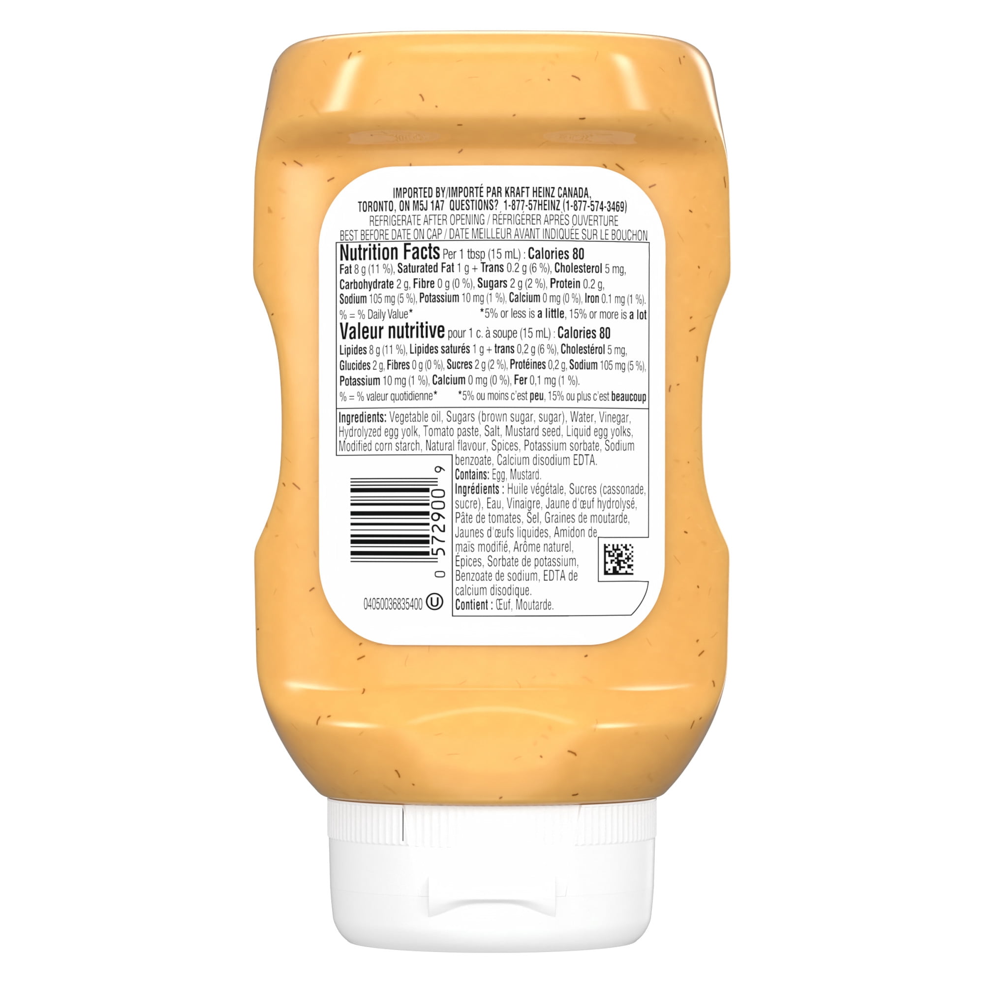 Sauce Mayonnaise Style Moutarde Fumée, Bouteille