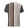 thumbnail image 5 of Mens Spring and Summer Fashion Lapel Zipper Short Sleeve Printed T Shirt Polo Shirt Top, 5 of 5