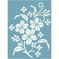 thumbnail image 1 of FineArt Floral Stencils for Mixed Media, Wall Painting, Art and Craft, Home Decor, DIY Craft, Card Making and Fabric Painting, Size 6X6 Inch, 1 of 1